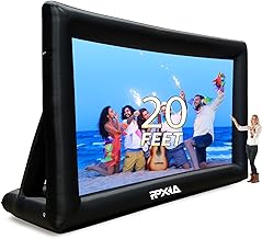 Inflatable Movie Screen Outdoor Projector Screen for Outside 20ft, Blow Up Screens Front and Rear Projection with Air Blower, Best for Movie Nights Backyard Home Theater Pool Party