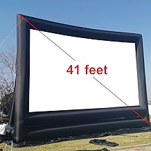 41ft/40 ft Inflatable Movie Screen Outdoor Exclude Blowers - Front and Rear Projection - Commercial Projector Screen for School, Churches, Grand Parties, Drive-in Theater