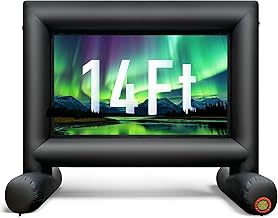 14Ft Outdoor Inflatable Movie Projector Screen with Built-in Fan